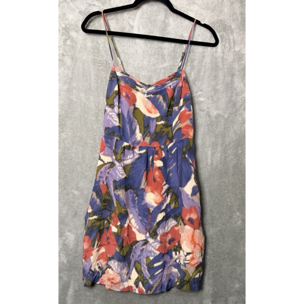 Anthropologie Moulinette Soeurs Silk Water Color Dress SZ 4 Sundress Feminine